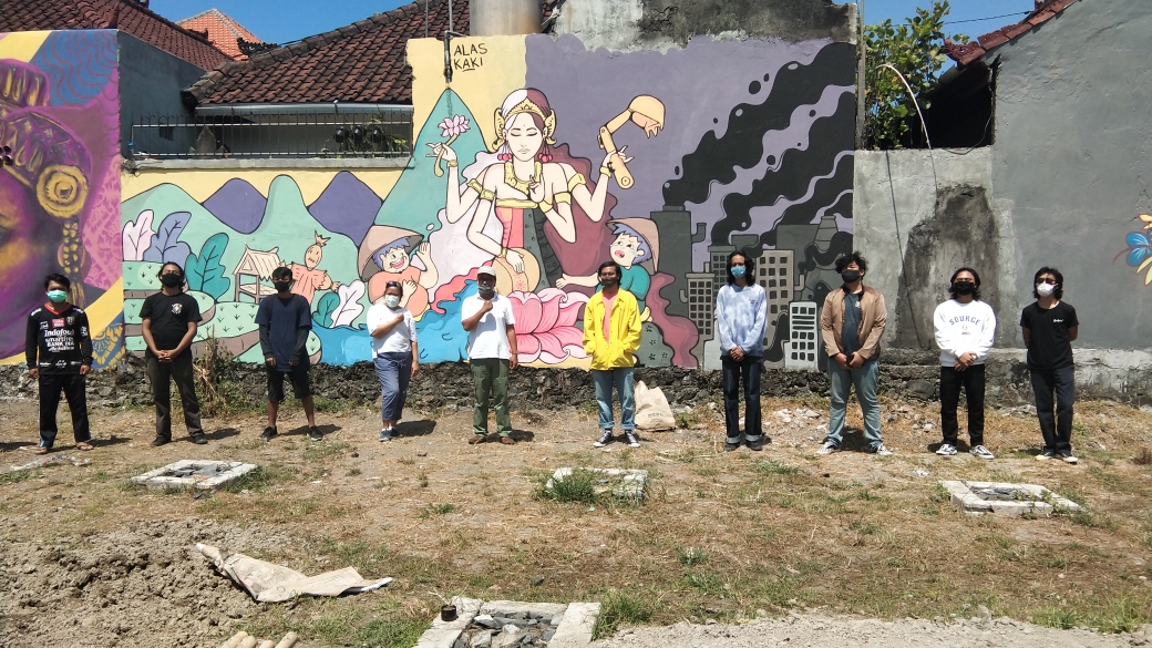 Dokumentasi dari - Seniman Peduli Pertanian, Karya Mural ALC Angkat Sosok Ibu Simbol Kehidupan