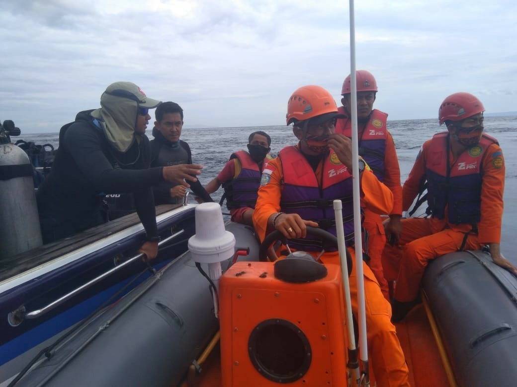Dokumentasi dari - Peneliti Bawah Laut Hilang di Perairan Gili Tapekong, Karangasem