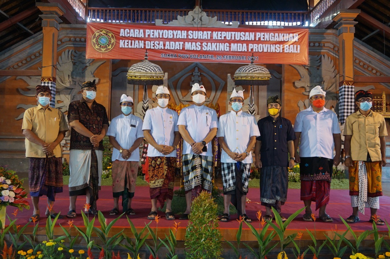 Dokumentasi dari - Akhirnya Prajuru Desa Adat Mas Terima Pengakuan MDA Bali, Lembaran Baru Hadapi Tantangan Ekonomi dan Budaya