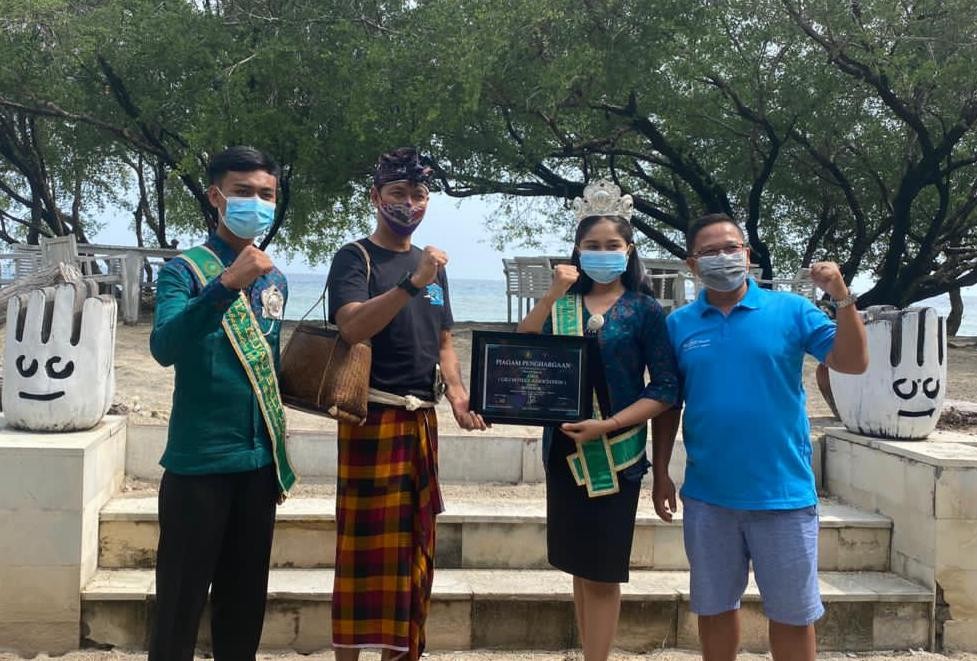 Dokumentasi dari - Duta Hijau Bali Kunjungi Potensi Gili Trawangan