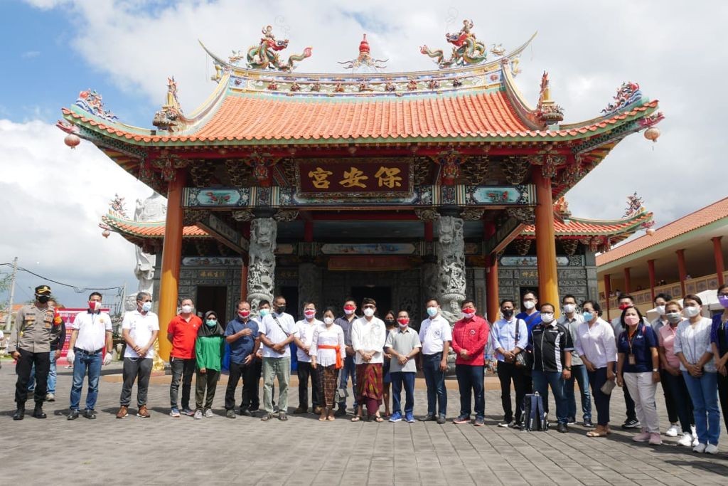Dokumentasi dari - Semangat Gotong Royong Kemanusiaan, Jaya Negara Apresiasi Vaksinasi Massal INTI Bali Rangkul WNI dan WNA