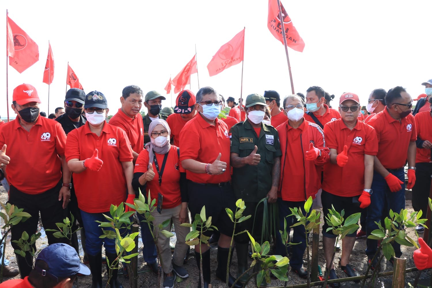 Dokumentasi dari - Tanam Mangrove Serentak: PDIP Bangun Kultur Merawat Pertiwi, Dunia Perlukan Kebijakan Pembangunan Pro Lingkungan