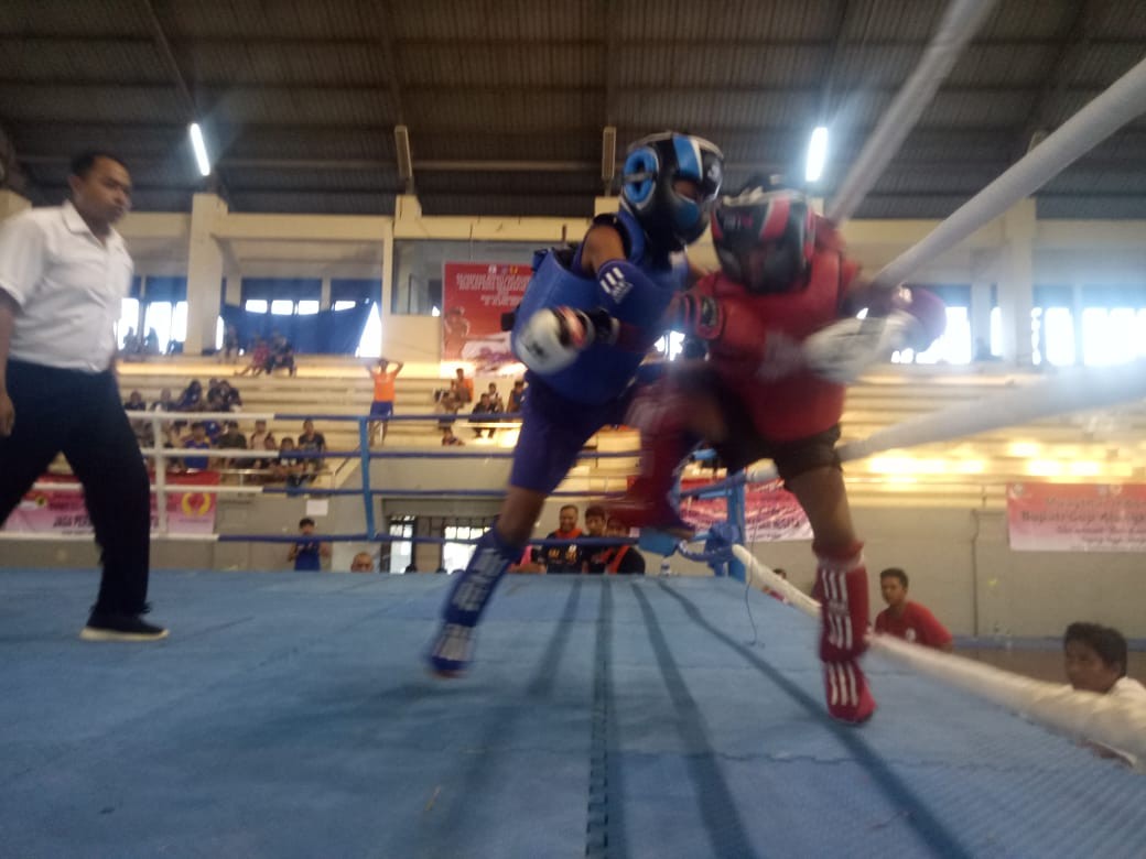 Dokumentasi dari - Atlet Muaythai Buleleng Ikuti Kejuaraan Bupati Klungkung Cup