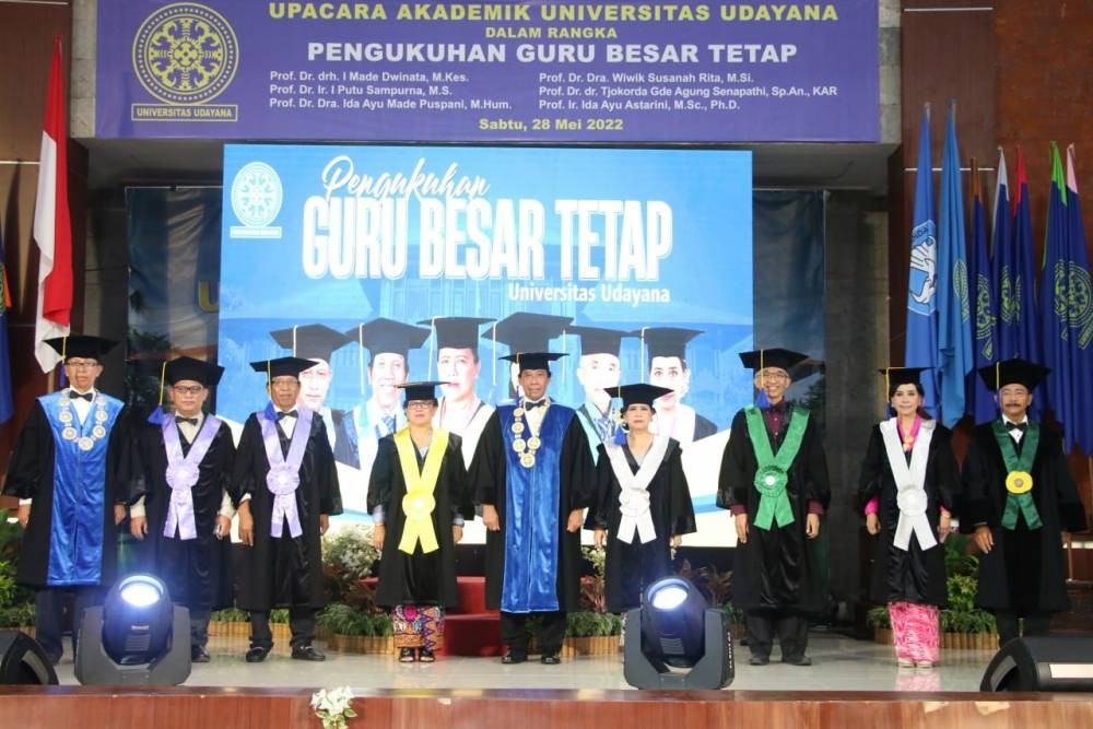 Dokumentasi dari - Akreditasi Meningkat Jadi Unggul, Unud Kembali Kukuhkan Enam Guru Besar Tetap