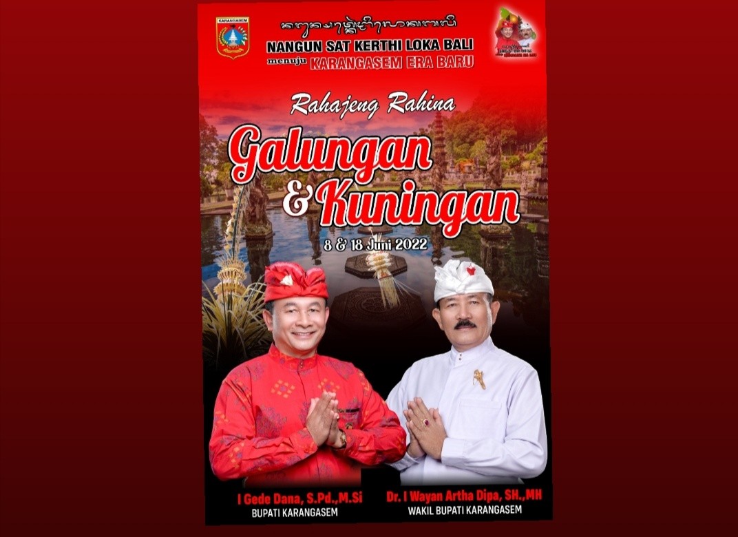 Dokumentasi dari - Galungan dan Kuningan, Bupati dan Wabup Ajak Masyarakat Gunakan Bunga Kasna Khas Karangasem