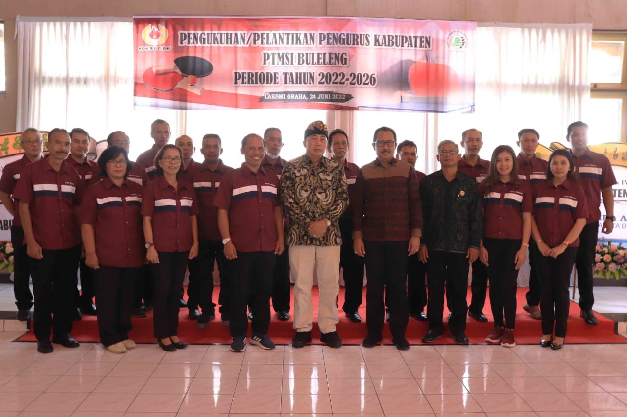 Dokumentasi dari - Ketua Pengda PTMSI Bali Lantik Pengkab PTMSI Buleleng