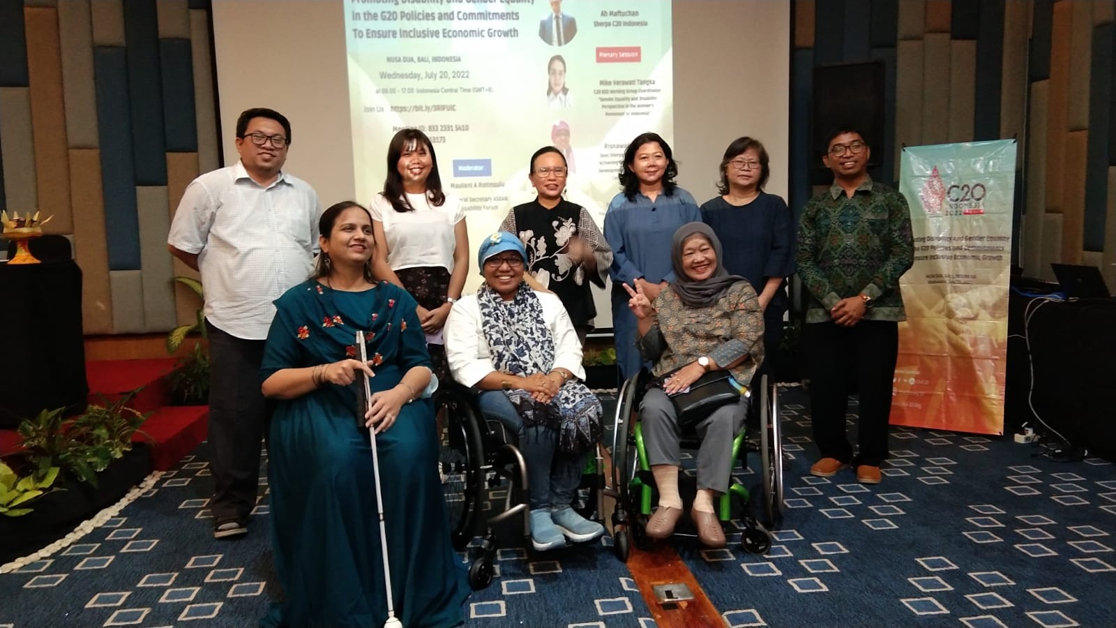 Dokumentasi dari - Group C20: Kebijakan dan Komitmen G20 untuk Ekonomi  Inklusif, Pastikan Libatkan Disabilitas - Kesetaraan Gender