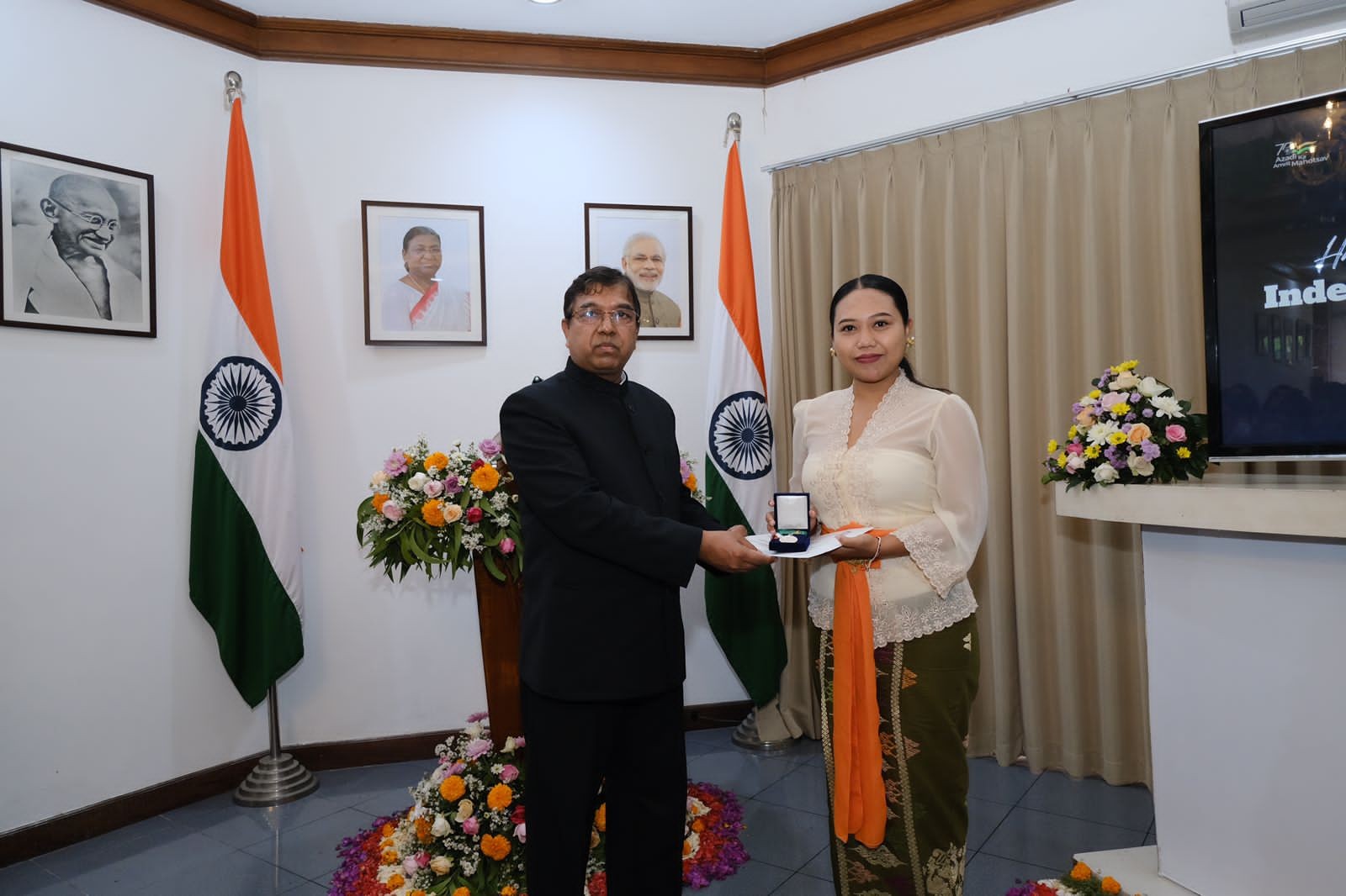 Dokumentasi dari - Azadi ka Amrit Mahotsav, Perayaan Hari Kemerdekaan India ke- 76 di Bali