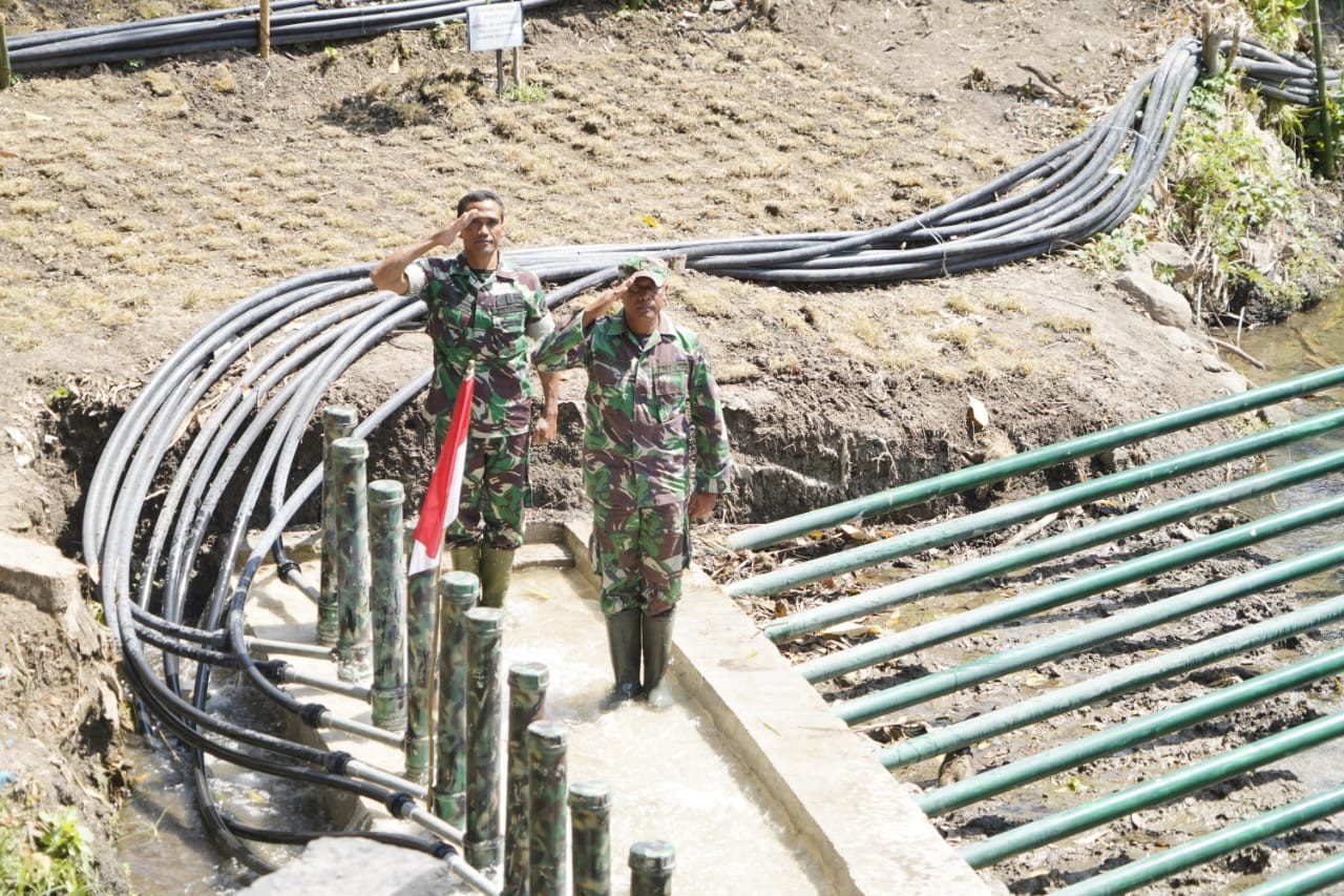 Dokumentasi dari - Pangdam IX/Udayana Resmikan Pompa Hidram Terbesar Mampu Mengairi 450 Hektar Sawah di Bima