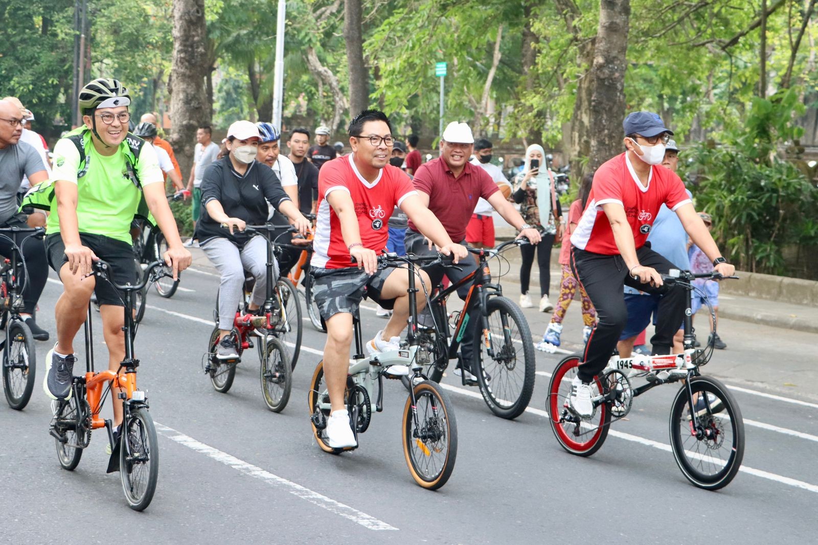 Dokumentasi dari - Car Free Day Renon Resmi Dibuka Kembali