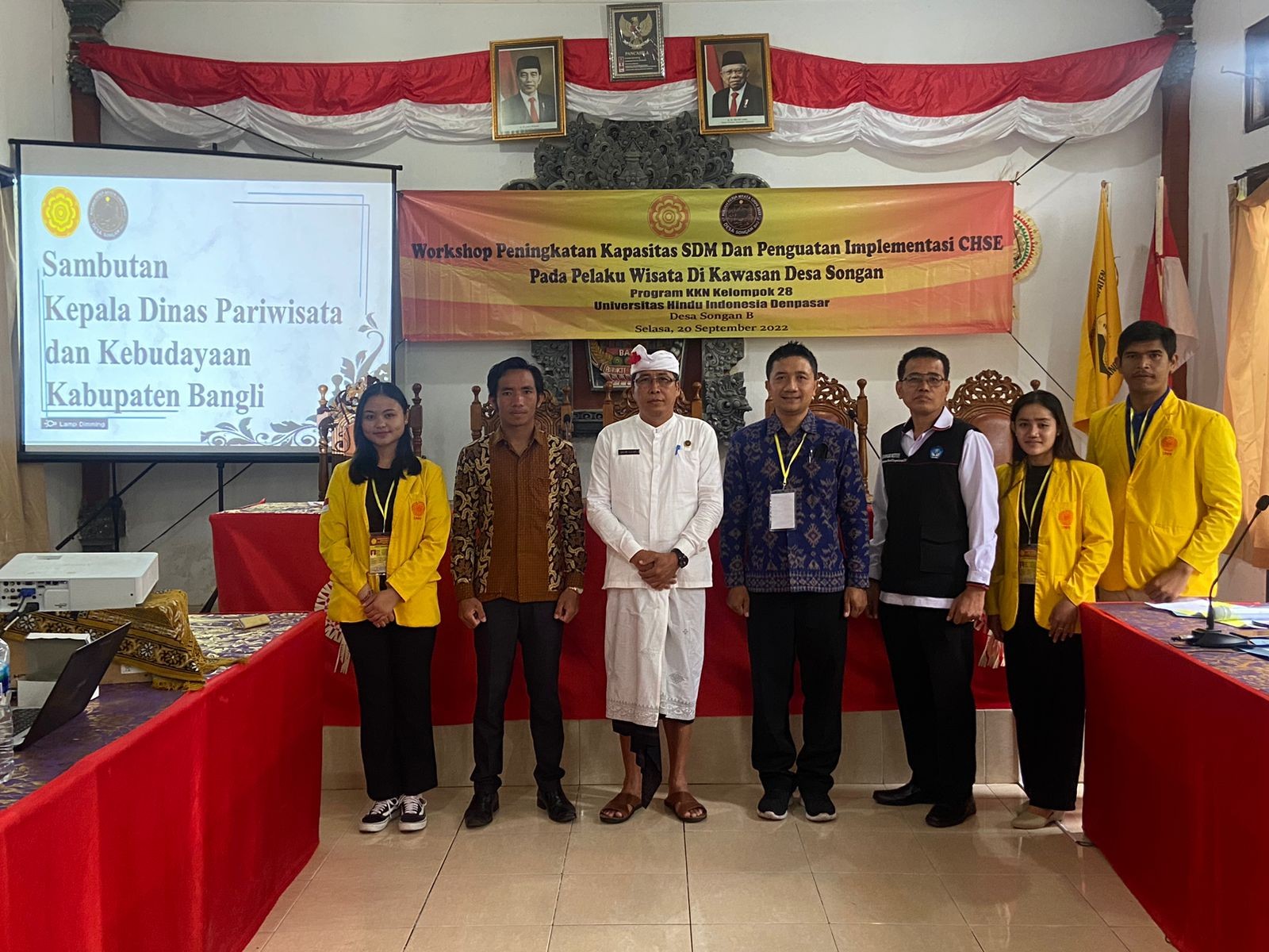 Dokumentasi dari - KKN UNHI Gelar Workshop Peningkatan Kapasitas SDM Pariwisata di Desa Songan B Kintamani