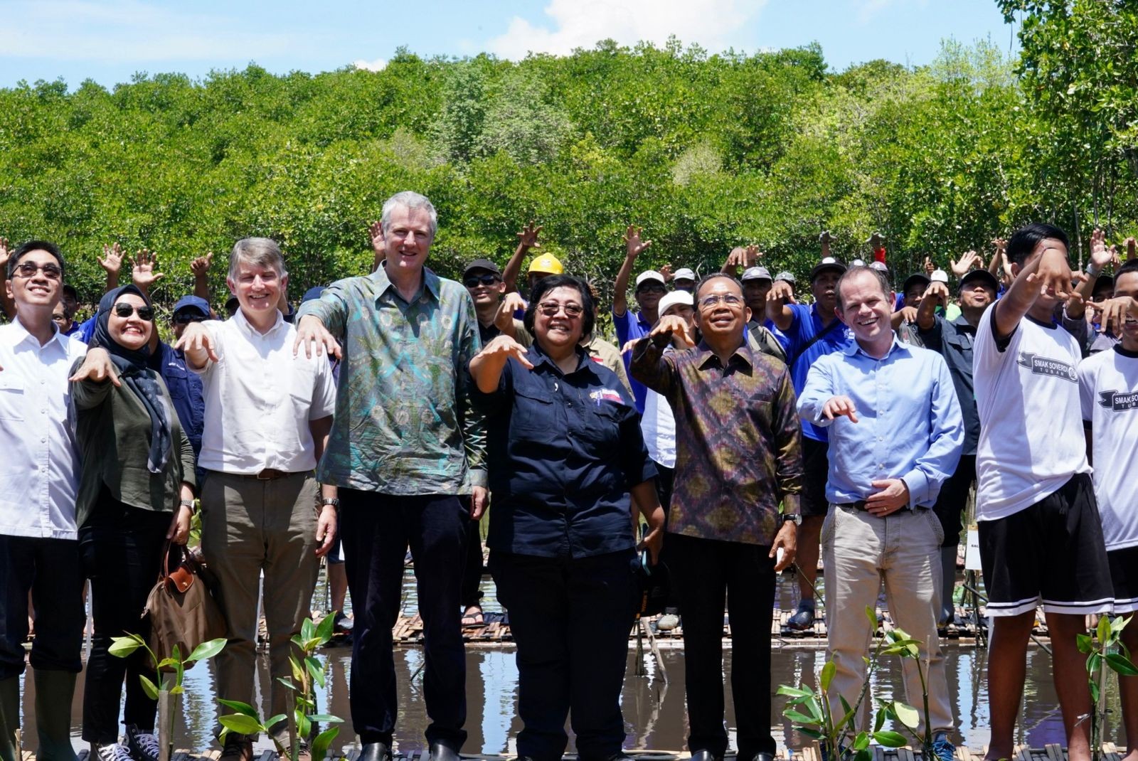 Dokumentasi dari - Pemerintah Inggris Taman Mangrove di Tahura Ngurah Rai, Kagum dengan Aksi-Aksi Iklim Indonesia