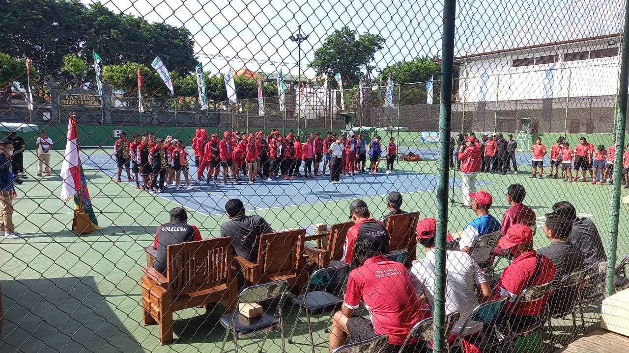 Dokumentasi dari - Tim Tenis Lapangan Buleleng Tumbang Dikalahkan Tim Badung 