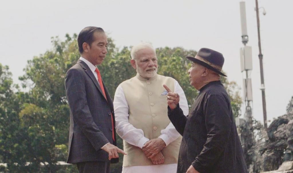 Dokumentasi dari - Indonesia - India, Mahakarya GWK Pertemukan Nyoman Nuarta Bersama PM Modi dan Presiden Jokowi