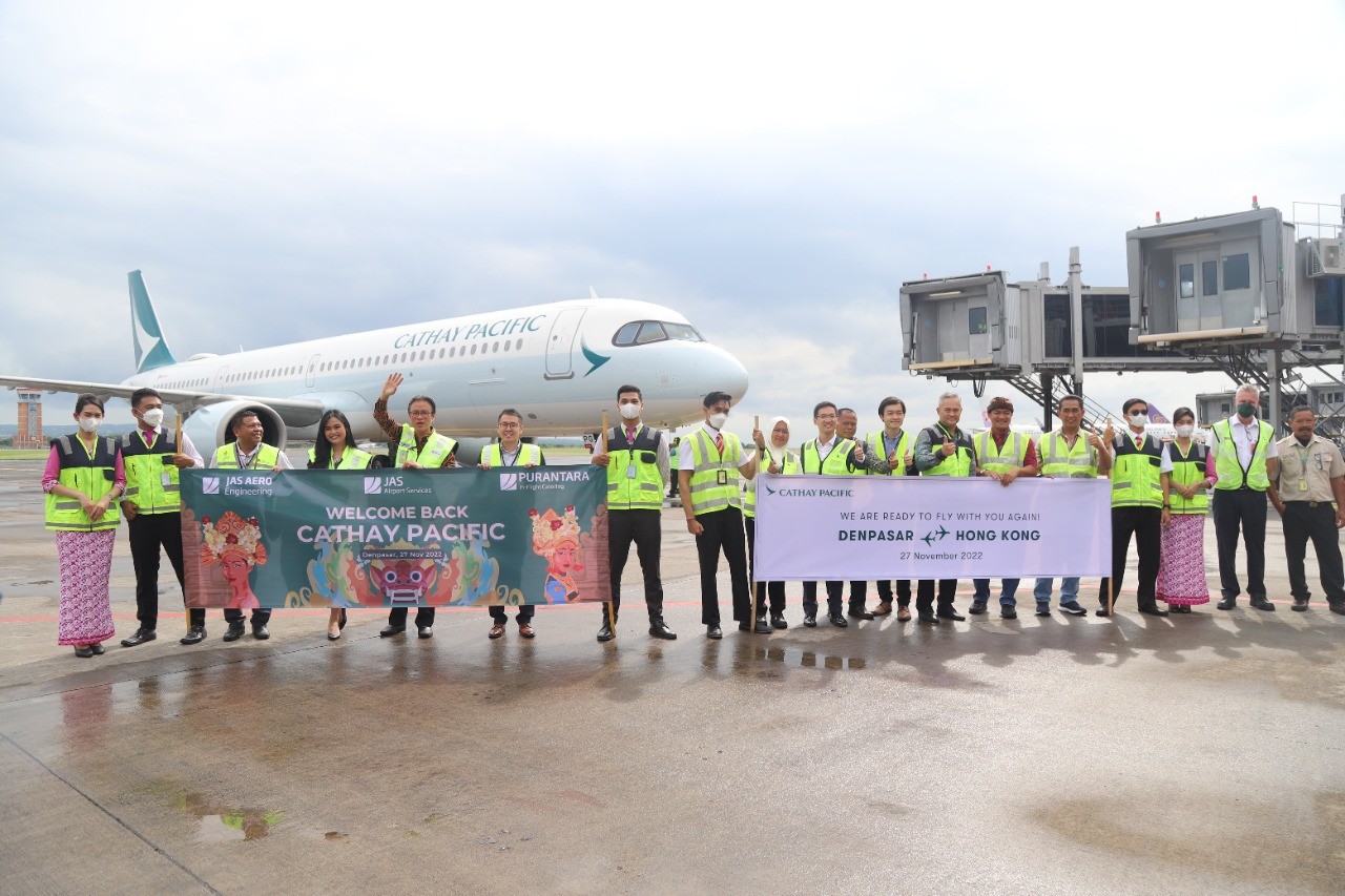 Dokumentasi dari - Cathay Pacific Kembali Beroperasi Rute HKG – DPS – HKG