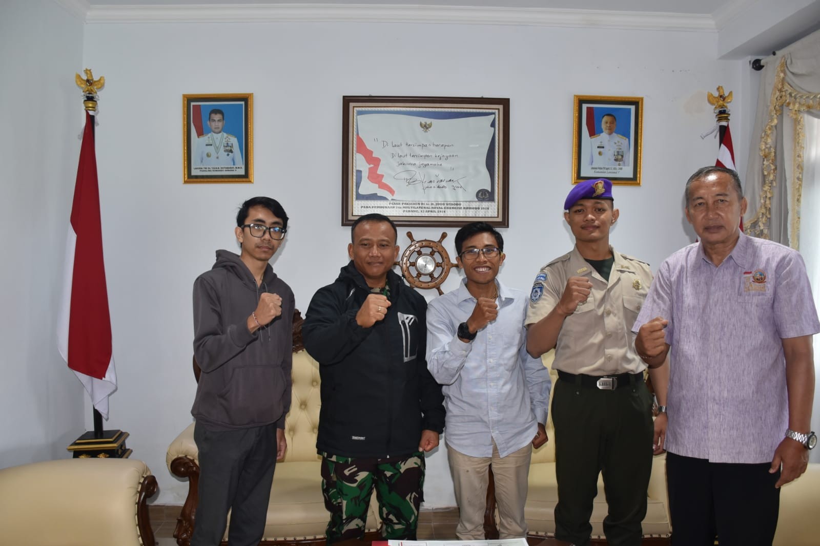 Dokumentasi dari - Ceritakan Penugasan Pengamanan G20, Danlanal Denpasar Terima Rombongan GK Bali dan Atnews Sambut Nataru 2023