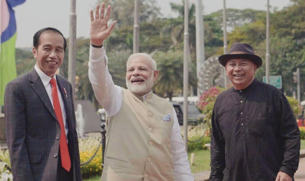 Dokumentasi dari - Indonesia—India, GWK Masterpiece Unites Nyoman Nuarta with PM Modi and President Jokowi