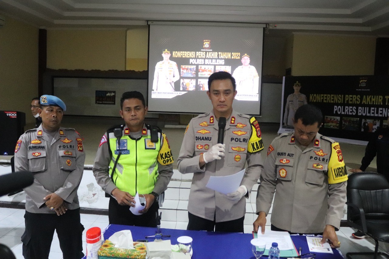 Dokumentasi dari - Kapolres Buleleng: Tahun 2022 Kecelakaan Lalu Lintas Meningkat, Kasus Narkoba Menurun