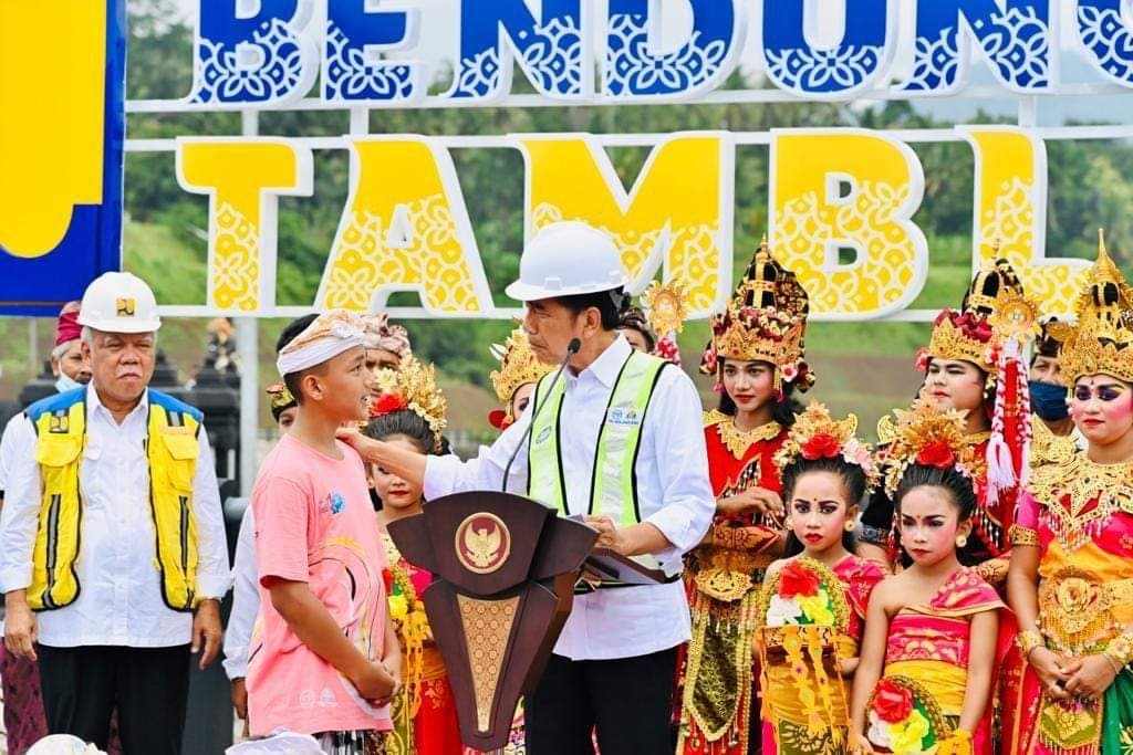 Dokumentasi dari - Presiden Jokowi Resmikan Bendungan  Tamblang, Habiskan APBN Dana Rp.820 Miliar