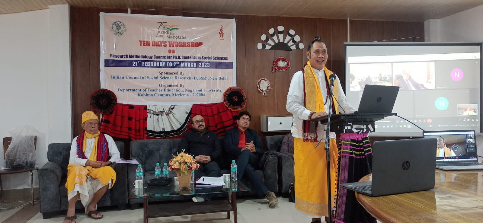 Dokumentasi dari - Pemikiran Karma Yogi Ida Rsi Putra Manuaba di Nagaland University Kohima Nagaland India