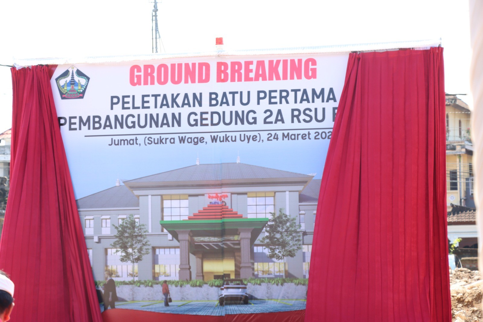 Dokumentasi dari - Letakkan Batu Pertama Pembangunan Gedung Rawat Inap RSUD Bangli dan Gedung PLUT 