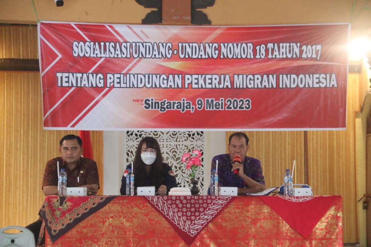 Dokumentasi dari - Disnaker Buleleng Gandeng BP3MI Bali Sosialisasikan Perlindungan PMI 