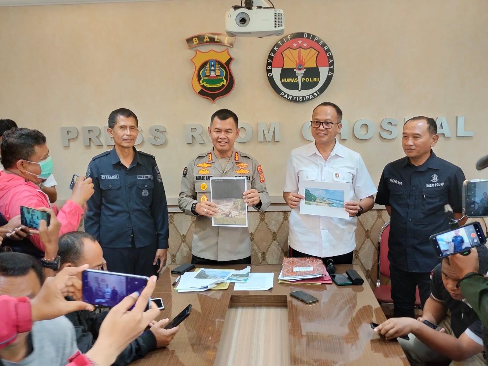 Dokumentasi dari - Polda Bali Tetapkan Lima Tersangka Kasus Reklamasi Pantai Melasti