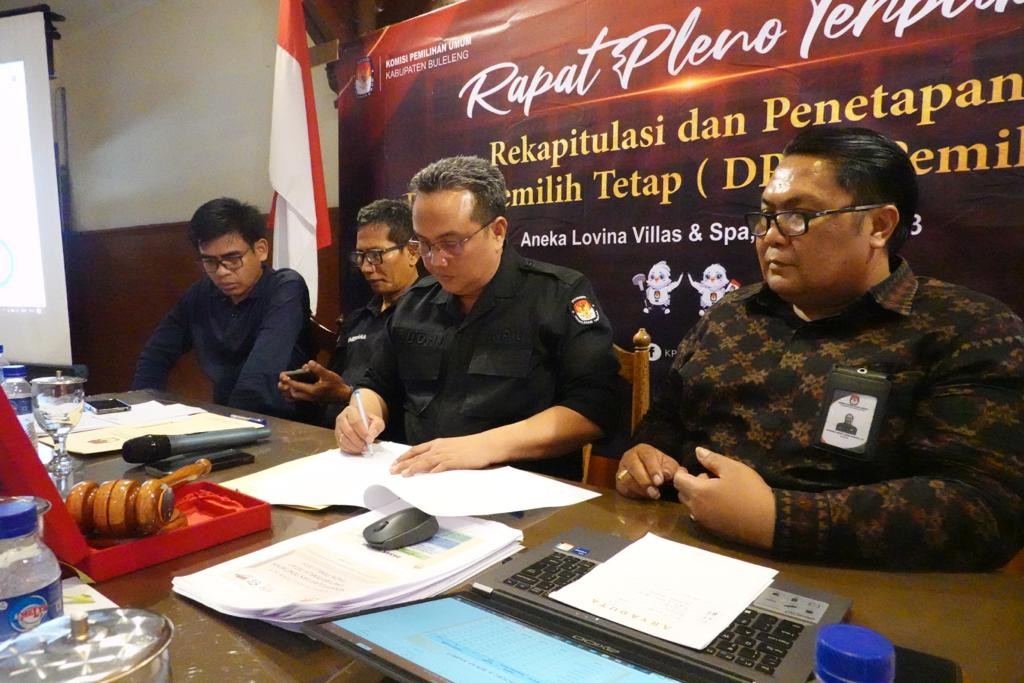 Dokumentasi dari - KPU Buleleng Tetapkan DPT Pemilu 2024 Sejumlah 611.901 Pemilih