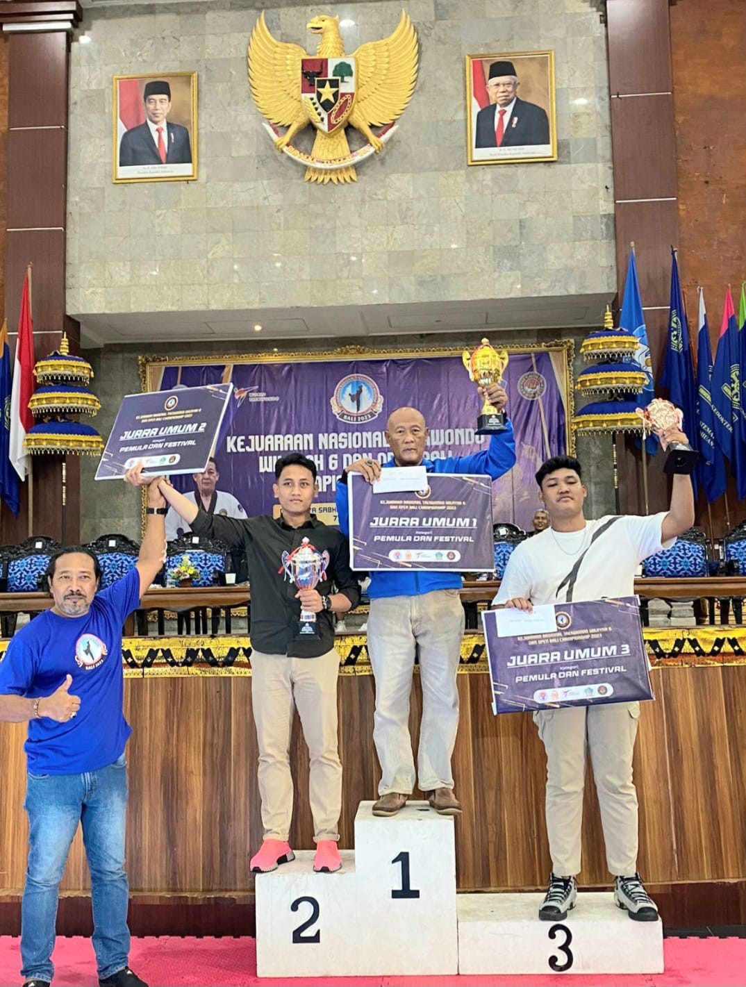Dokumentasi dari - Pengprov TI Vali: Kejuaraan Nasional Taekwondo Wilayah 6 dan Open Bali Championship 2023 