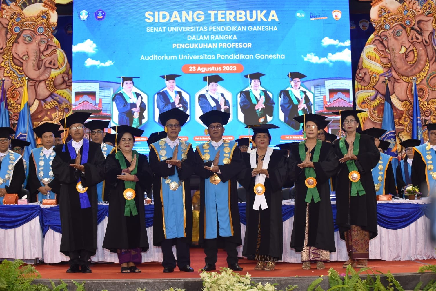 Dokumentasi dari - Undiksha Kukuhkan Lima Profesor, Rektor Dorong Terus Berinovasi