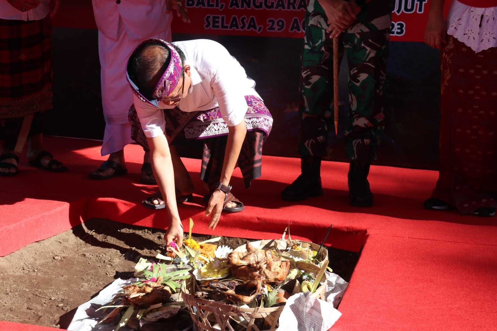 Dokumentasi dari - Peletakan Batu Pertama Pembangunan Shorcut Titik 7D dan 7E