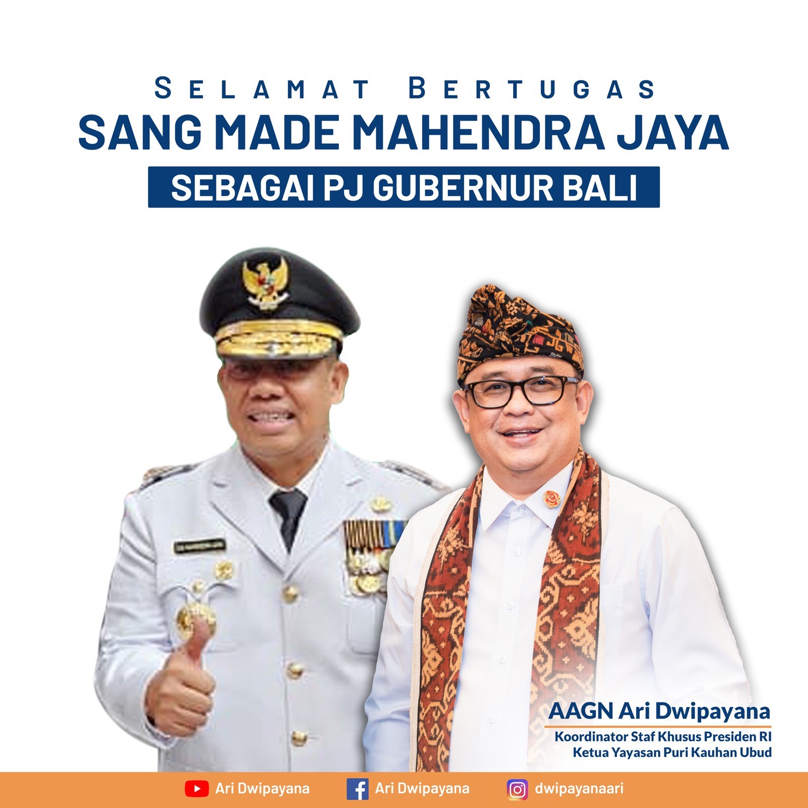 Dokumentasi dari - Selamat Untuk Irjen (Pol) Sang Made Mahendra Jaya, Tantangan Tugas dari PJ Gubernur Bali