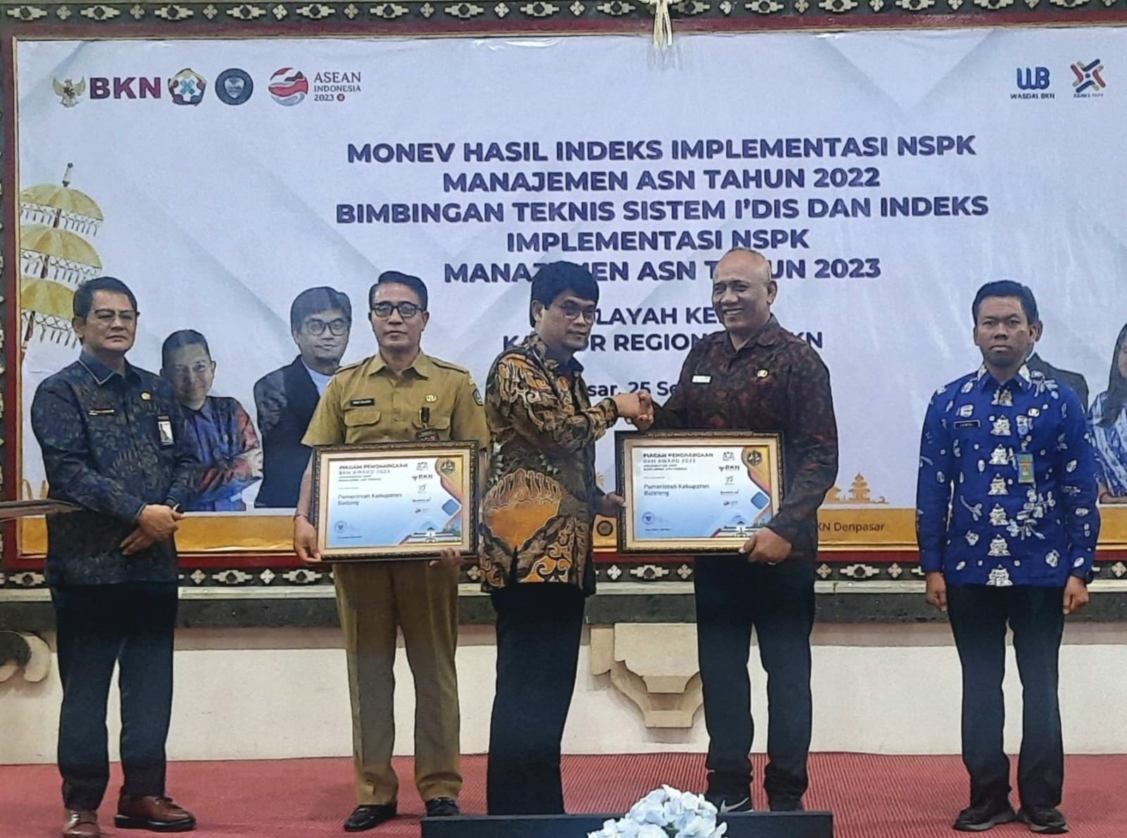 Dokumentasi dari - Pemkab Buleleng Kembali Raih BKN Awards 2023