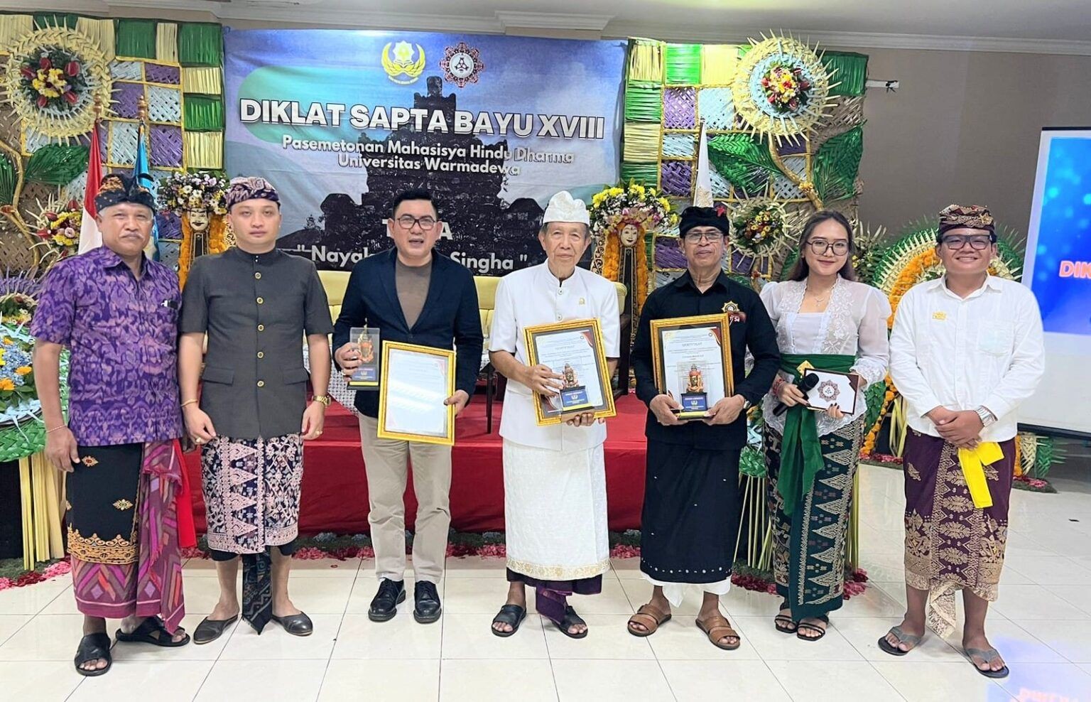 Dokumentasi dari - Diklat Sapta Bayu XVIII PMHD Unwar, Mangku Pastika: Mahasiswa Menuntut Ilmu agar Berguna, Bisa seperti Warmadewa