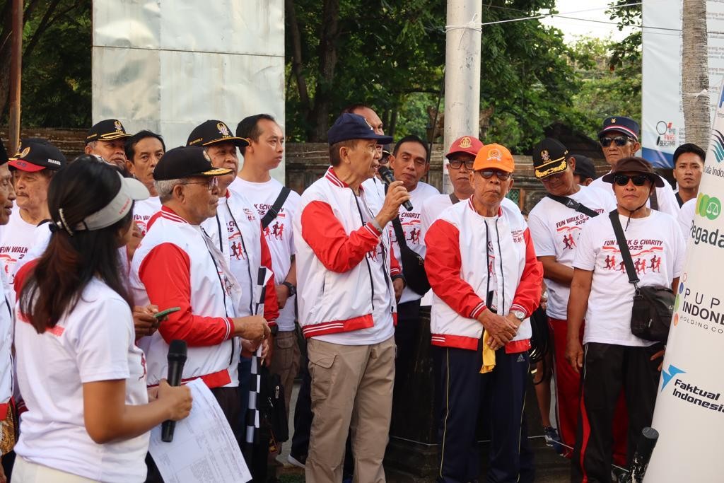 Dokumentasi dari - Fun Walk & Charity Forum Komunikasi Purnawirawan TNI-POLRI, Mangku Pastika: Adanya Kesetaraan itu, Saya yakin akan ada Persatuan