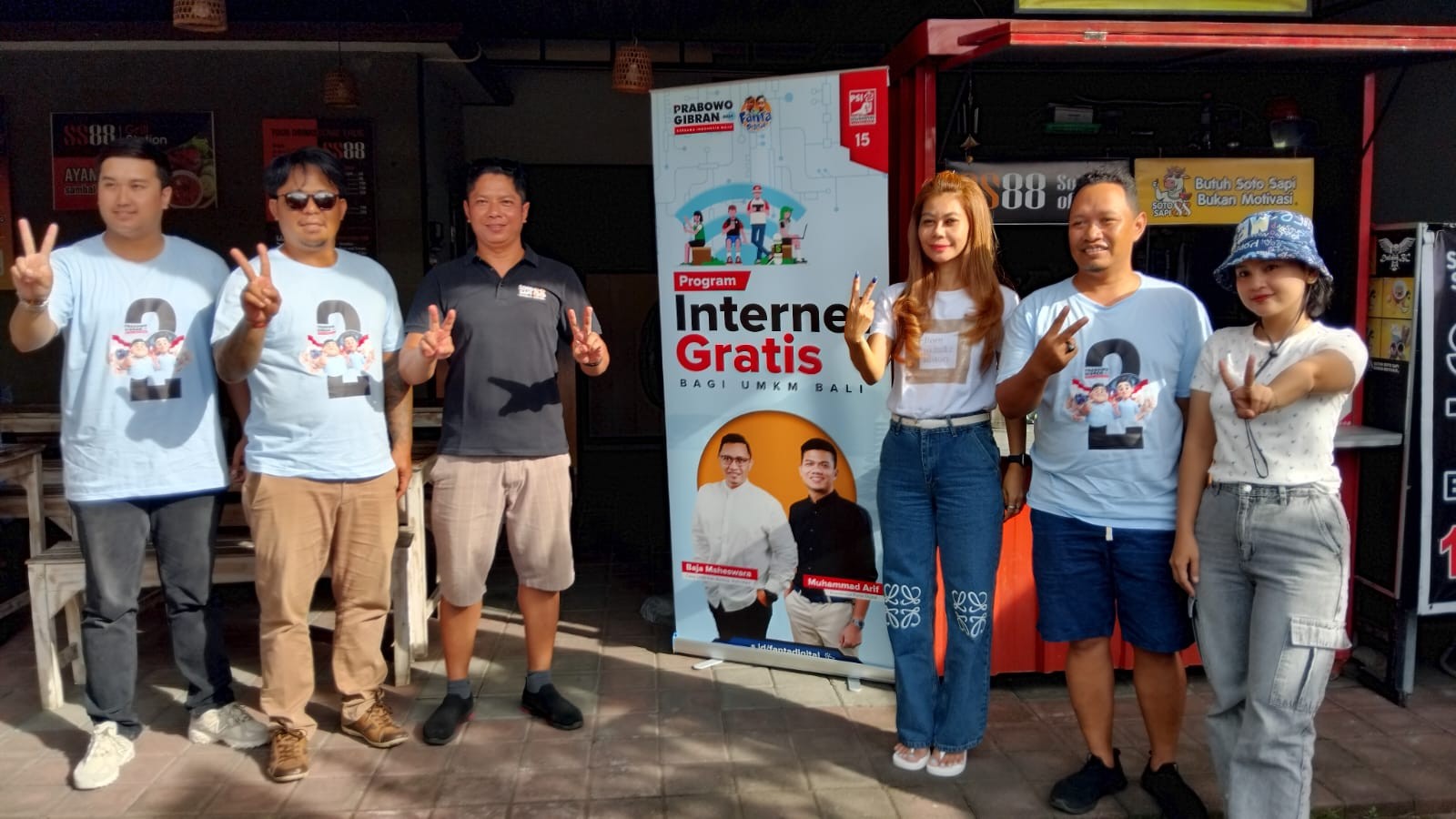 Dokumentasi dari - Baja Maheswara Caleg PSI Badung, Luncurkan Internet Gratis untuk Majukan UMKM