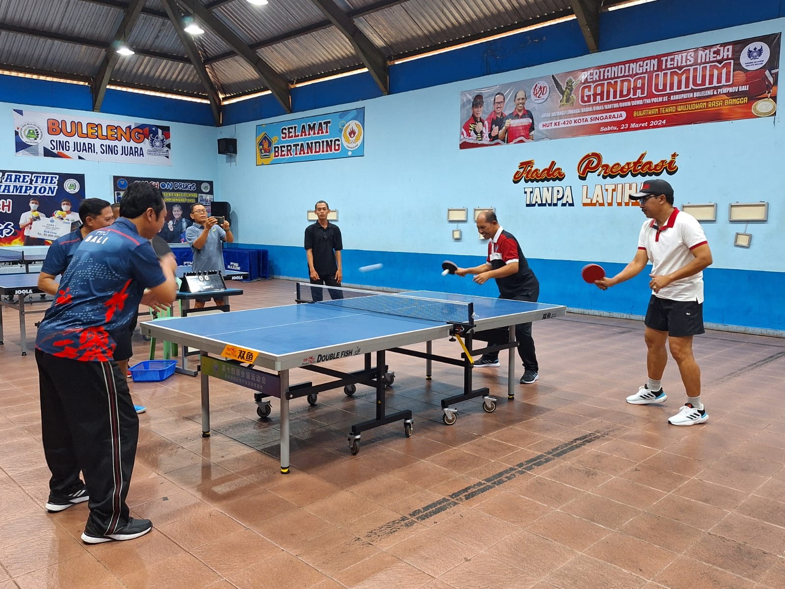 Dokumentasi dari - Kejuaran Tenis Meja HUT ke-420 Kota Singaraja, Libatkan Instansi Vertikal dan PemprovBali