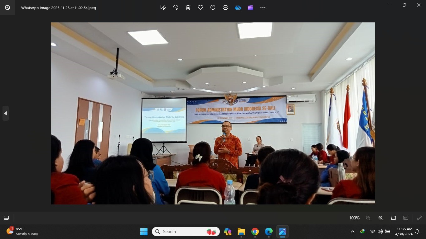 Dokumentasi dari - Pembangunan Bali Berkelanjutan dalam Perspektif Nangun Sat Kerthi Loka 