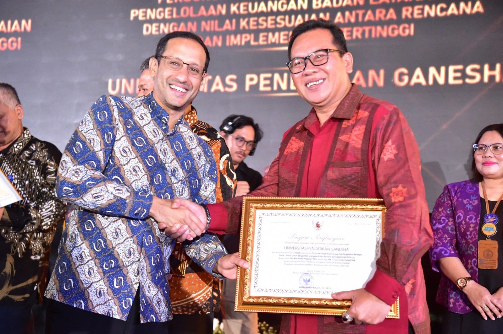 Dokumentasi dari - Undiksha Singaraja Sabet Dua Penghargaan Terbaik Tingkat Nasional dari Kemdikbudristek