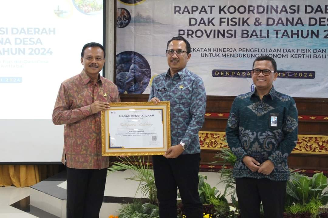 Dokumentasi dari - Pemkab. Buleleng Raih Juara Umum Pengelola DAK Fisik, Dana Desa dan KUR Terbaik Tahun 2023 