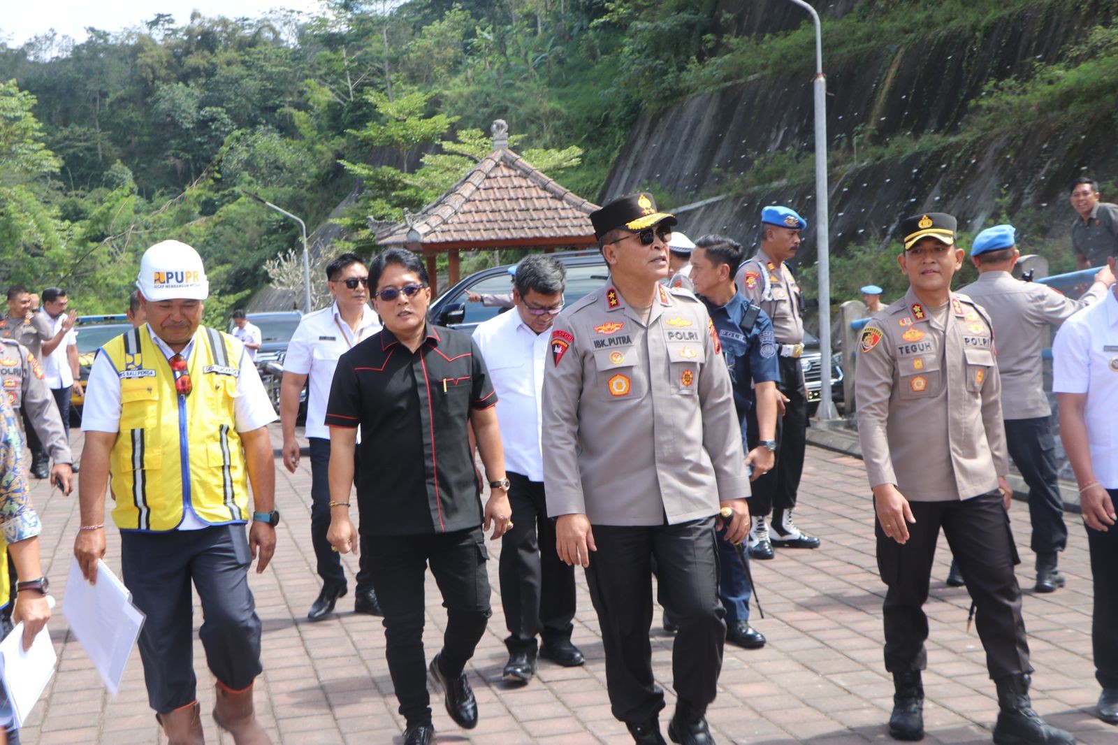 Dokumentasi dari - Kapolda Bali Cek Bendungan Sidan, Dikerjakan Sejak 2018