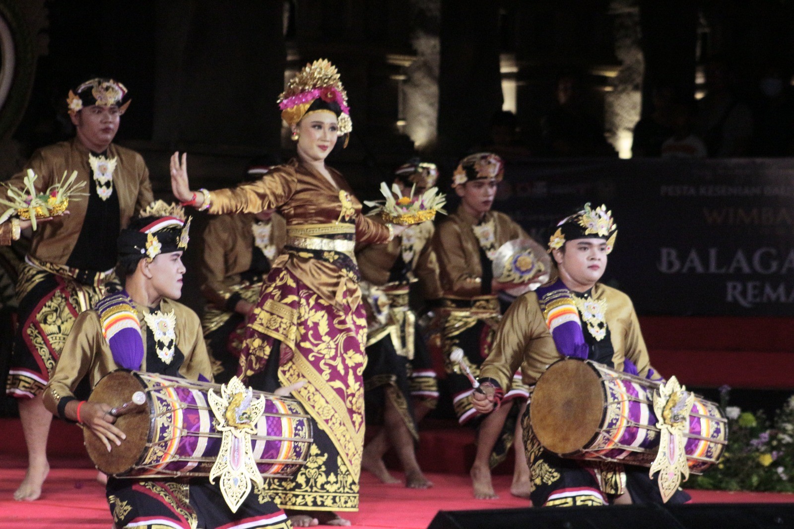 Dokumentasi dari - Bawakan Garapan Taruna Goak, Balaganjur Bala Goak Panji Pukau Ribuan Penonton PKB